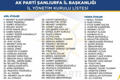 Şanlıurfa İl Yönetimi Belli Oldu