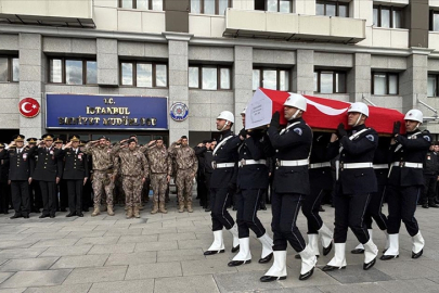 Şehit Polis İçin Tören Düzenlendi