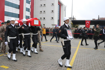 Şehit Polis İçin Tören Düzenlendi